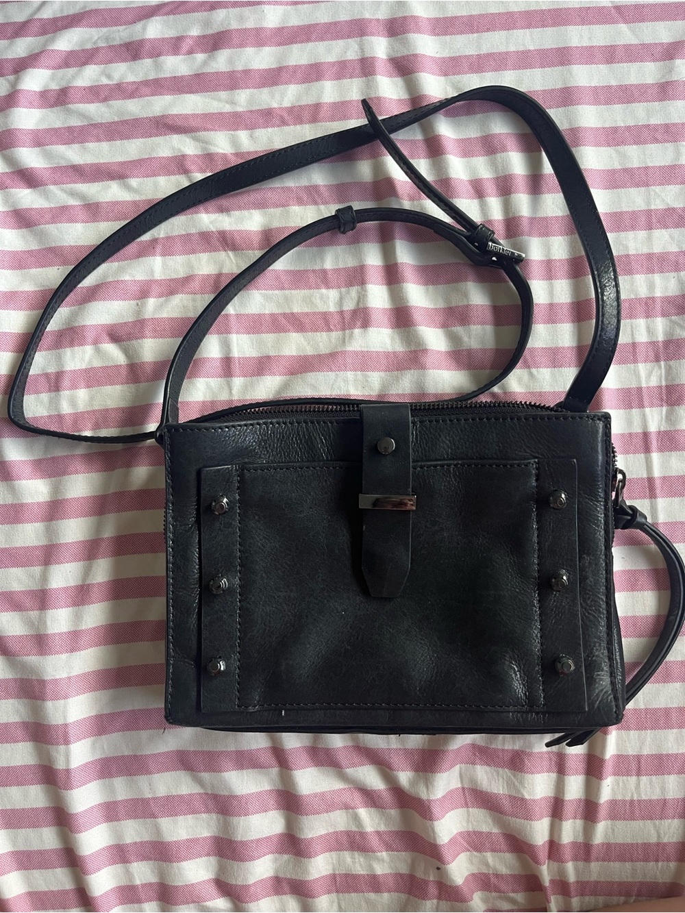 Botkier New York Black Leather Crossbody Bag - Sleek Everyday Style